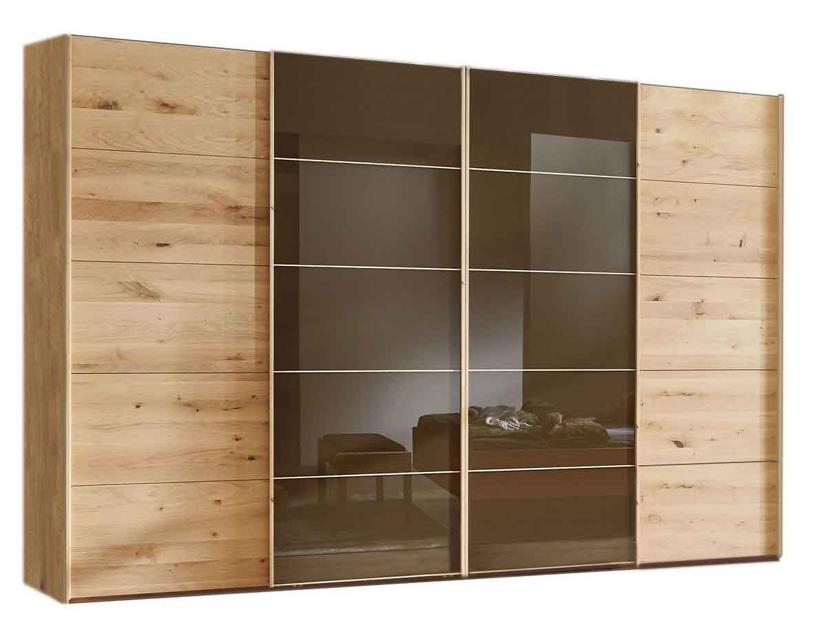 Cardiff Kleiderschrank teilmassiv eiche