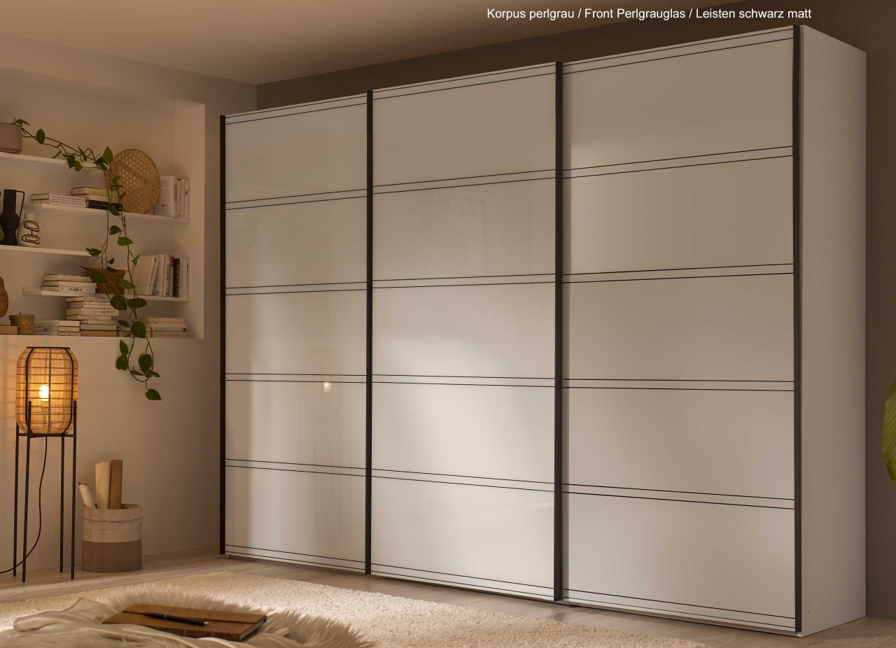 Sonate Prato Kleiderschrank mit Glasfront B167 cm