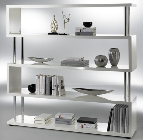 Twist Raumteiler Hochglanz weiss