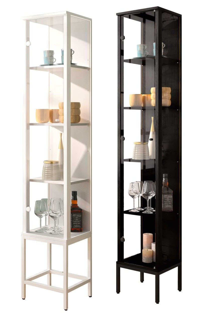 Step Vitrine mit Beleuchtung