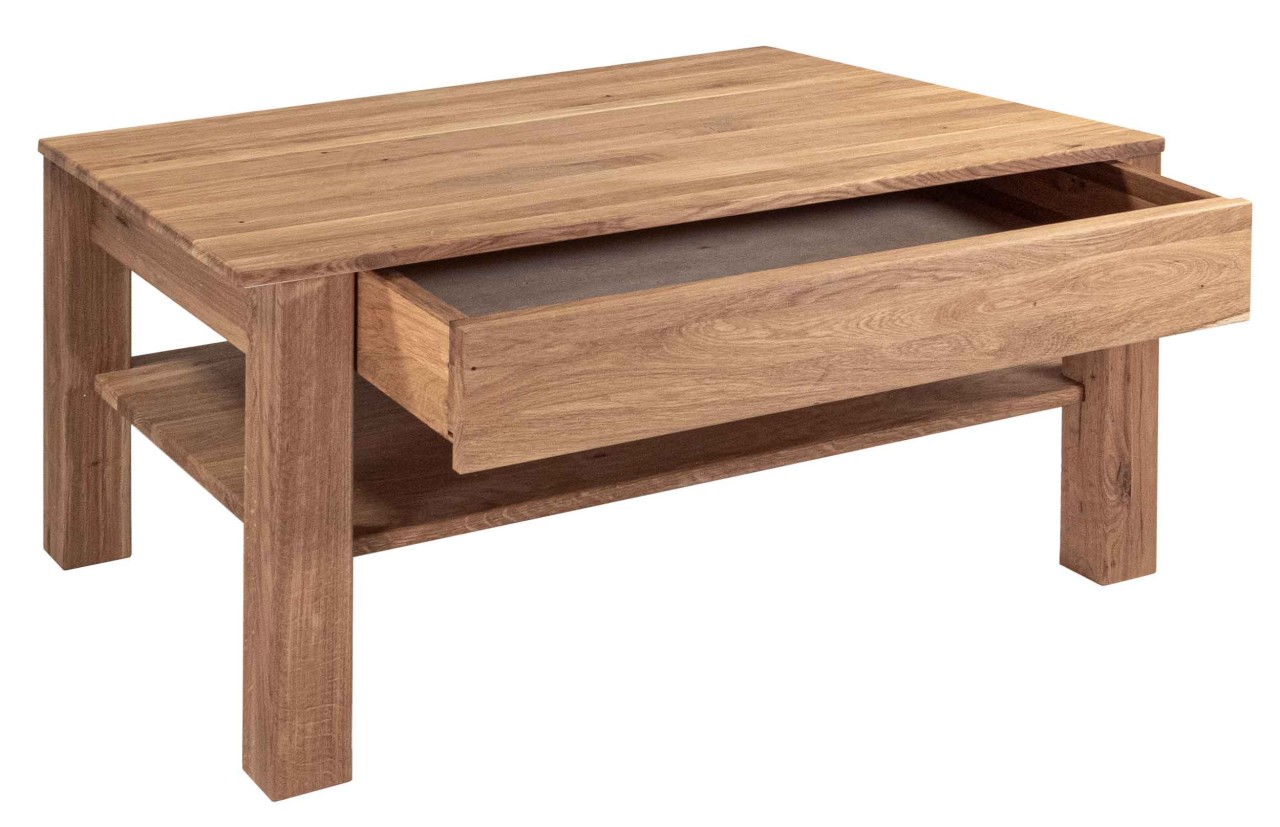 Sam Couchtisch Holz mit Schublade