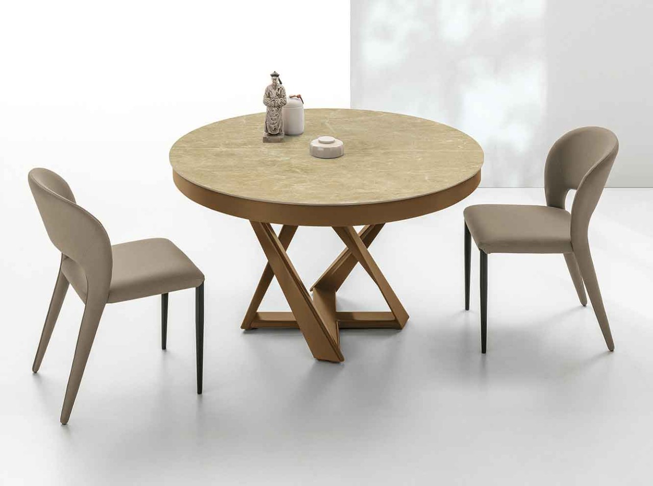 Cronos Esstisch rund ausziehbar