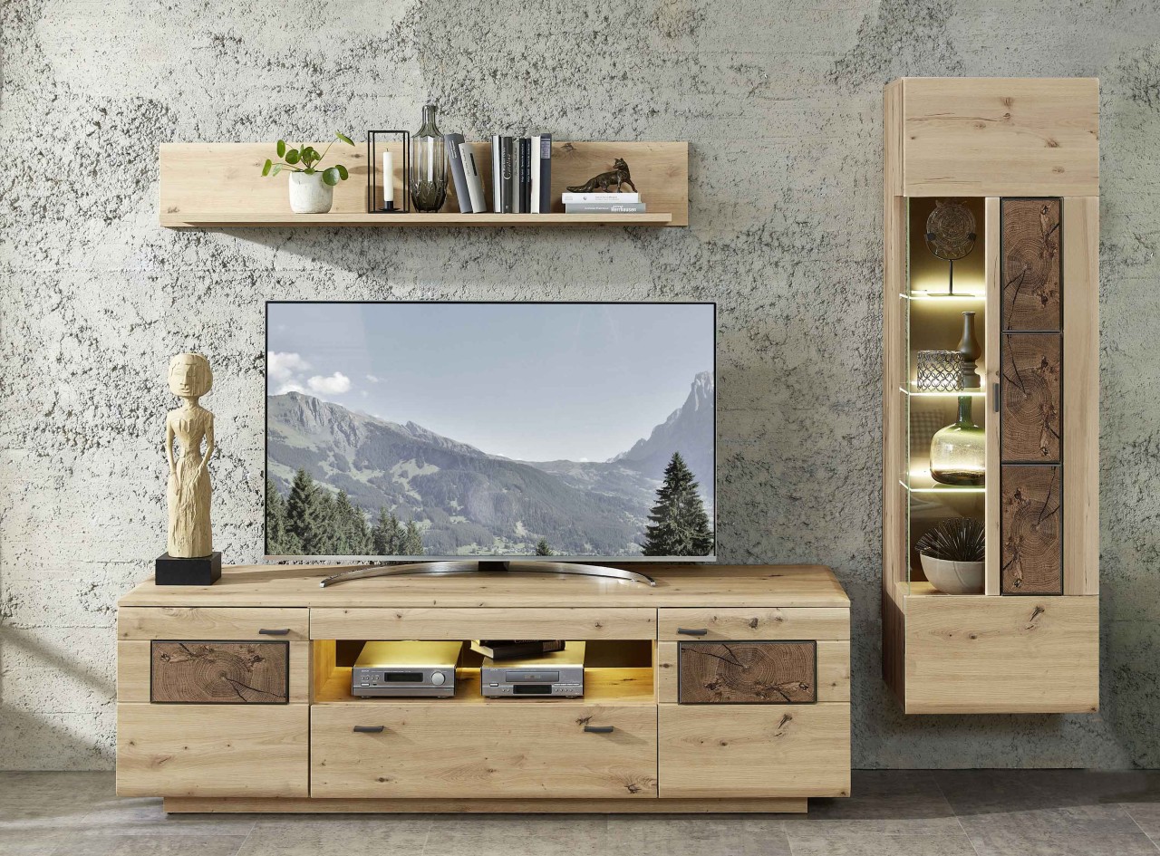 Madera artisan eiche Wohnwand