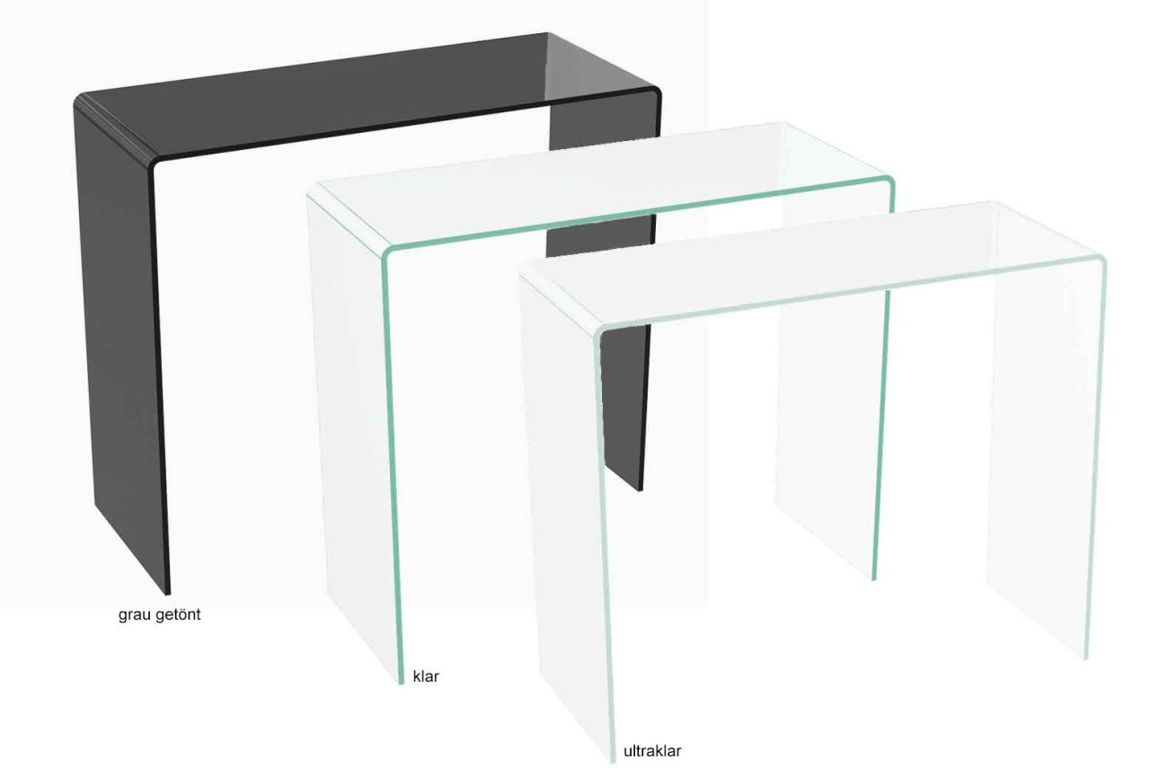 Aurora Konsolentisch Glas