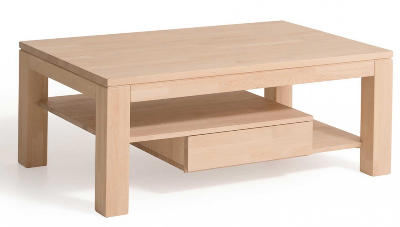 CS 060 Couchtisch Holz mit Stauraum