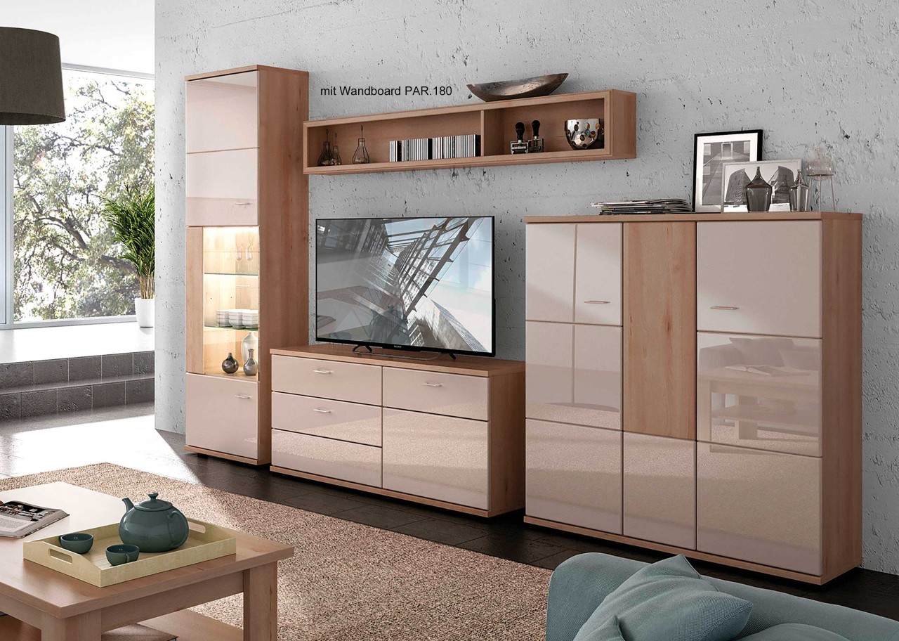 Largo Wohnwand Hochglanz