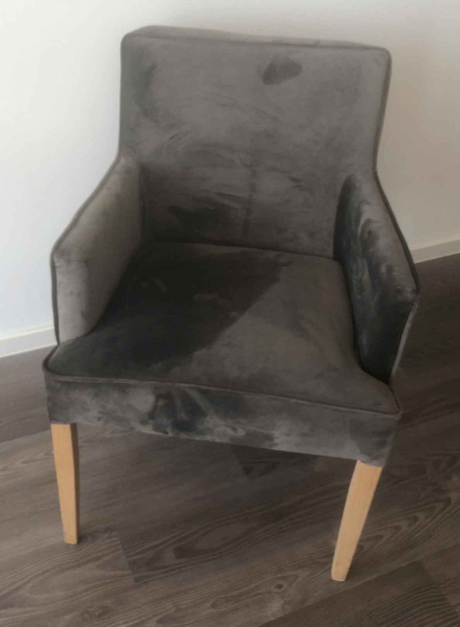 Loungesessel Samt grau