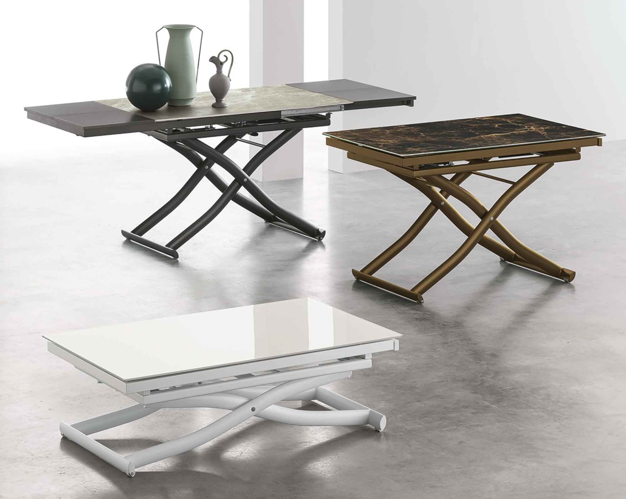 Dione Couchtisch höhenverstellbar ausziehbar