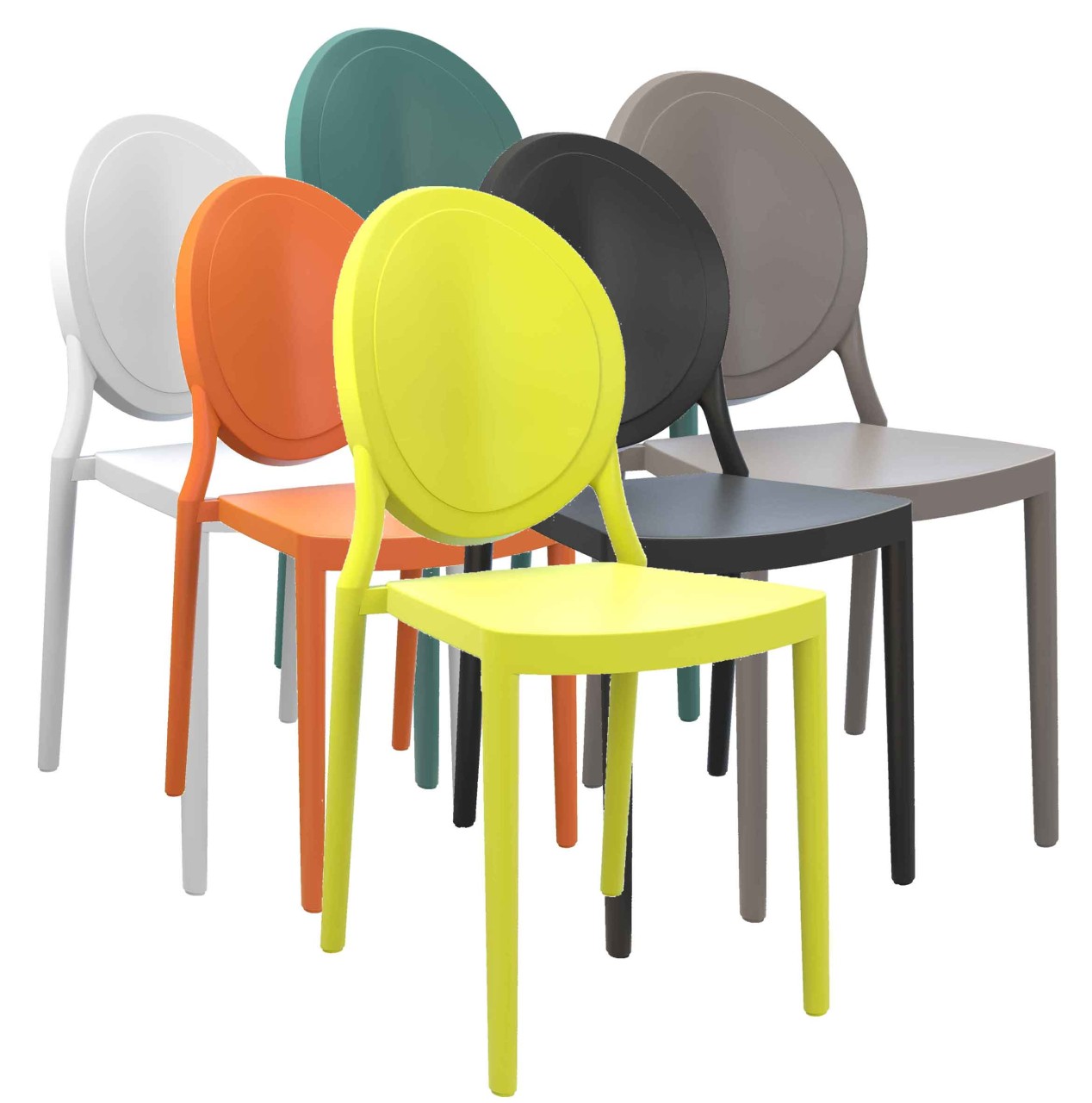 Leon Monoblock Stuhl 2er Set