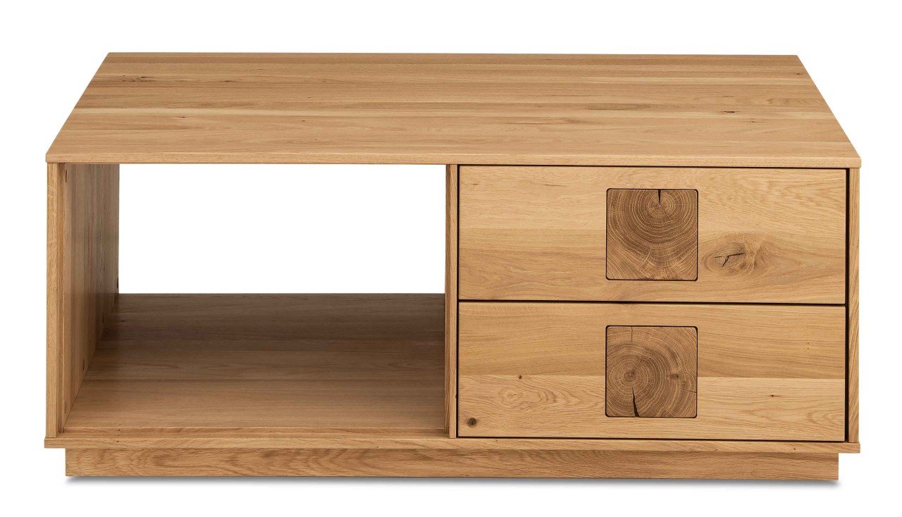 Davos Couchtisch eiche massiv Schublade
