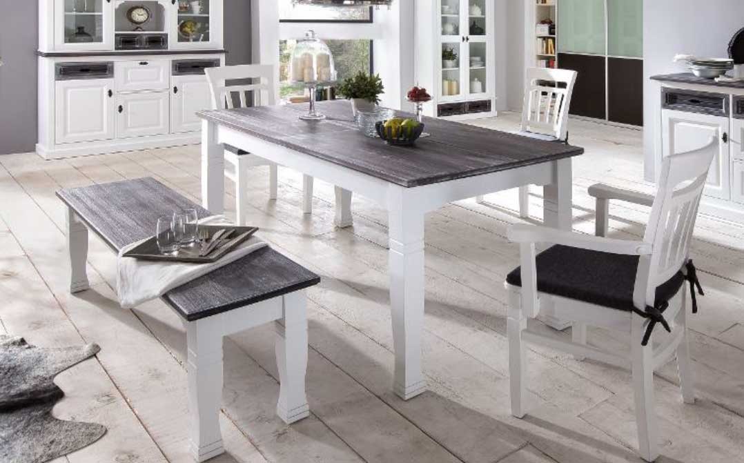 Esstisch Holz weiß Landhaus