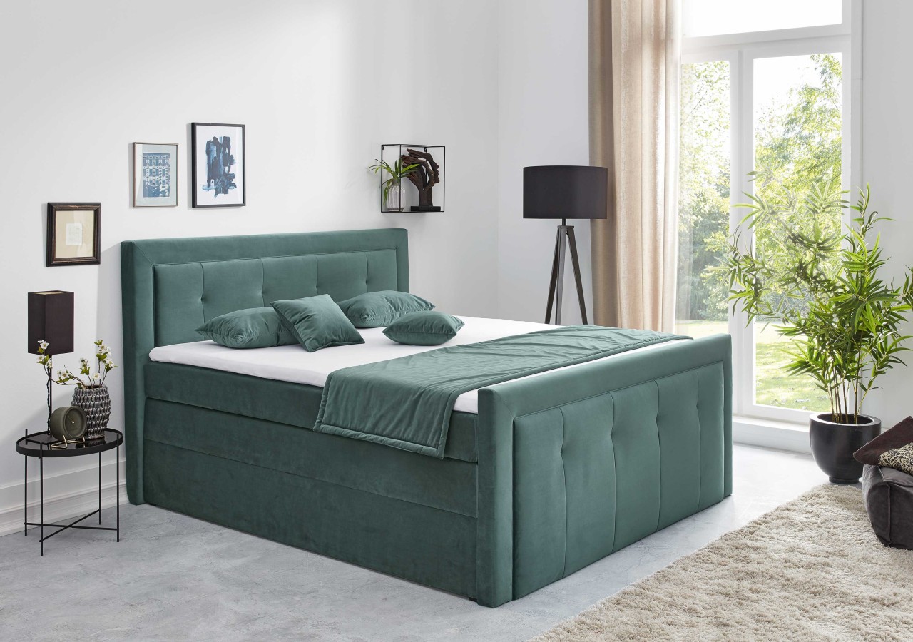 Cosima Boxspringbett 180x200 mit Bettkasten