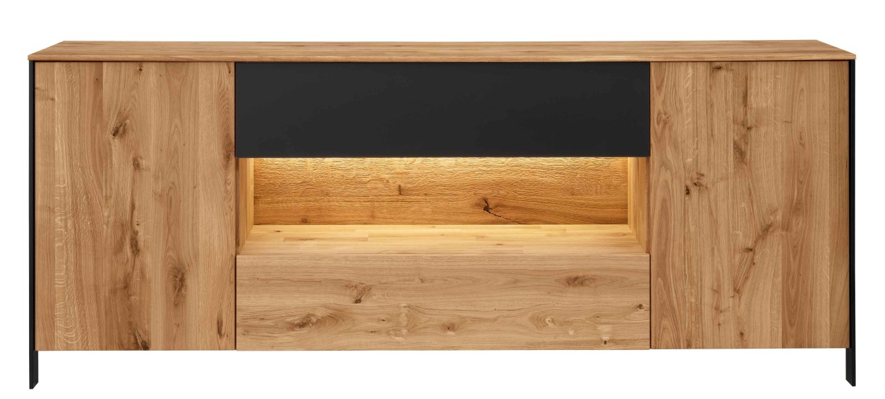 Boston Sideboard eiche schwarz
