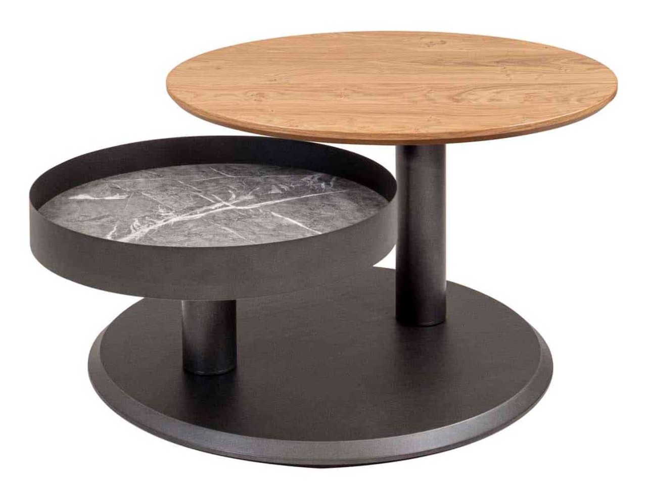 7503 runder Couchtisch mit Stauraum