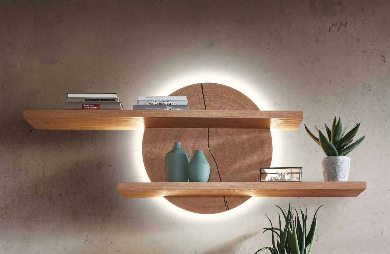 Kitzalm Almtal Wandregal Holz rustikal