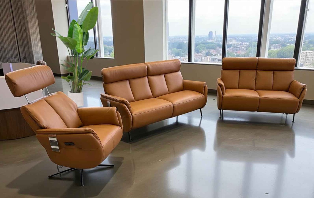 Milano Wohnlandschaft Leder mit Relaxfunktion