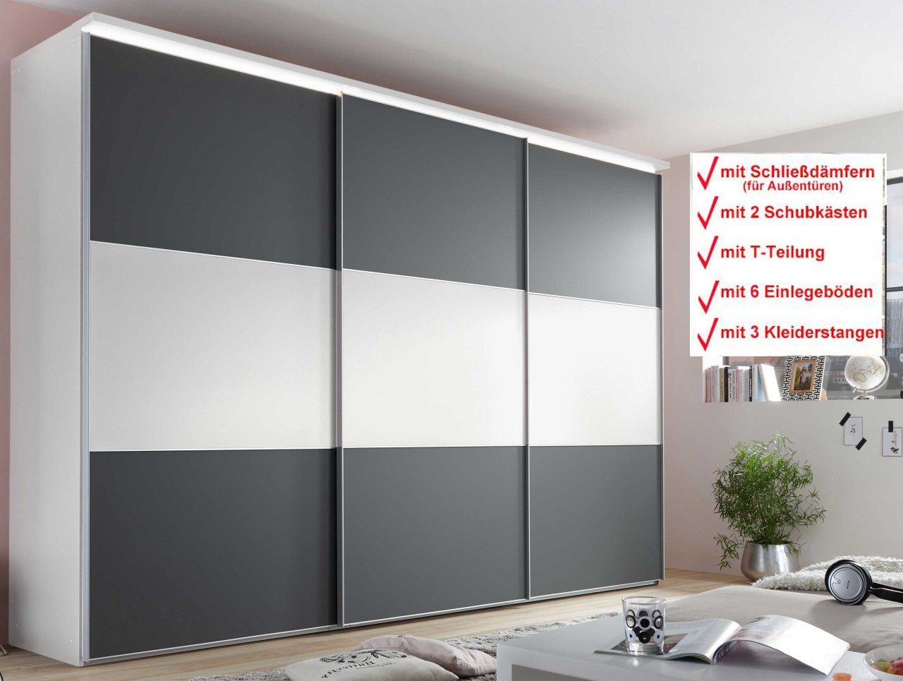 Includo Kleiderschrank mit Innenausstattung