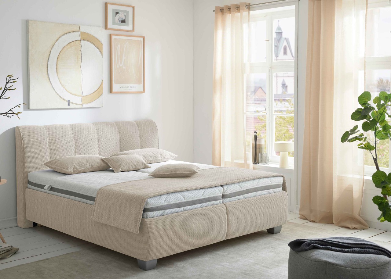 Clarissa Polsterbett 160x200 mit Stauraum