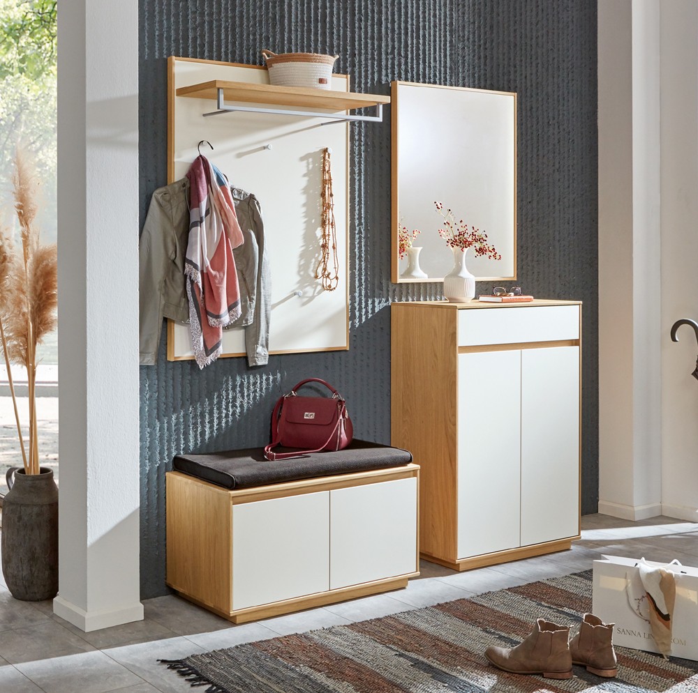 V100 Garderobe mit Sitzbank