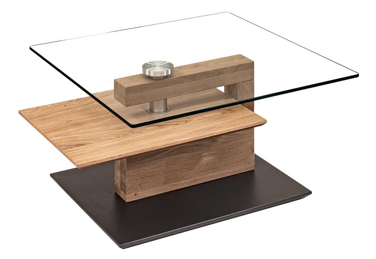 7894 Couchtisch Glas Holz modern