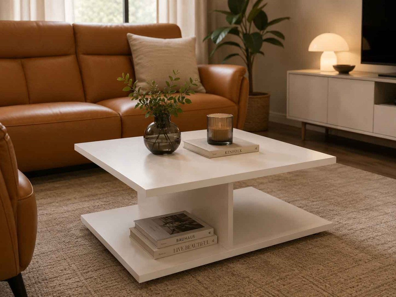 Couchtisch weiß quadratisch