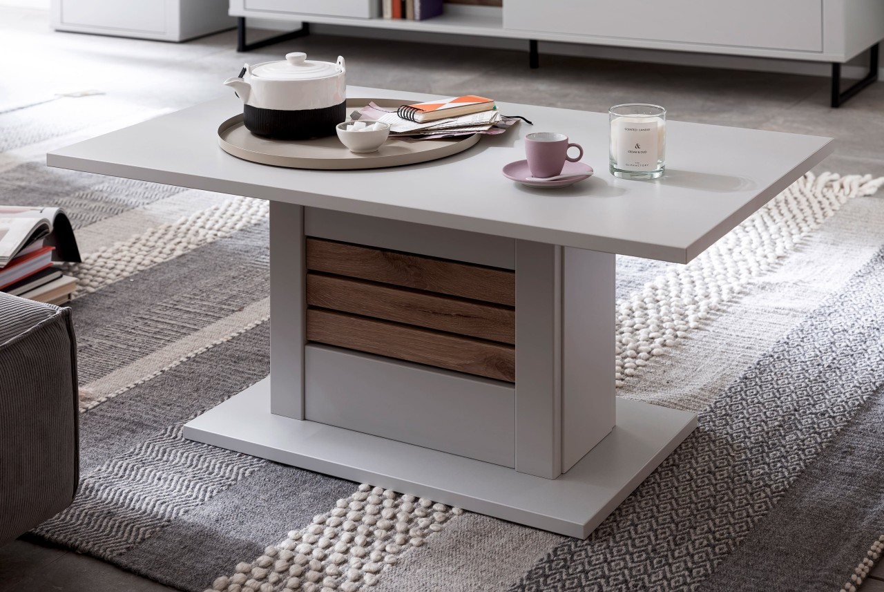 Louisiana Couchtisch weiß eiche