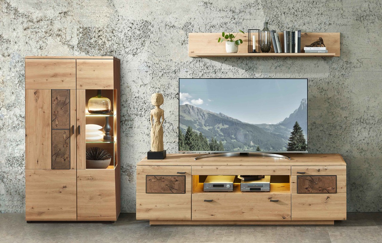 Madera Wohnwand artisan eiche