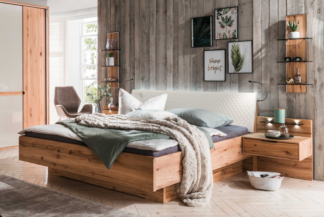 Livorno Bett mit Polsterkopfteil