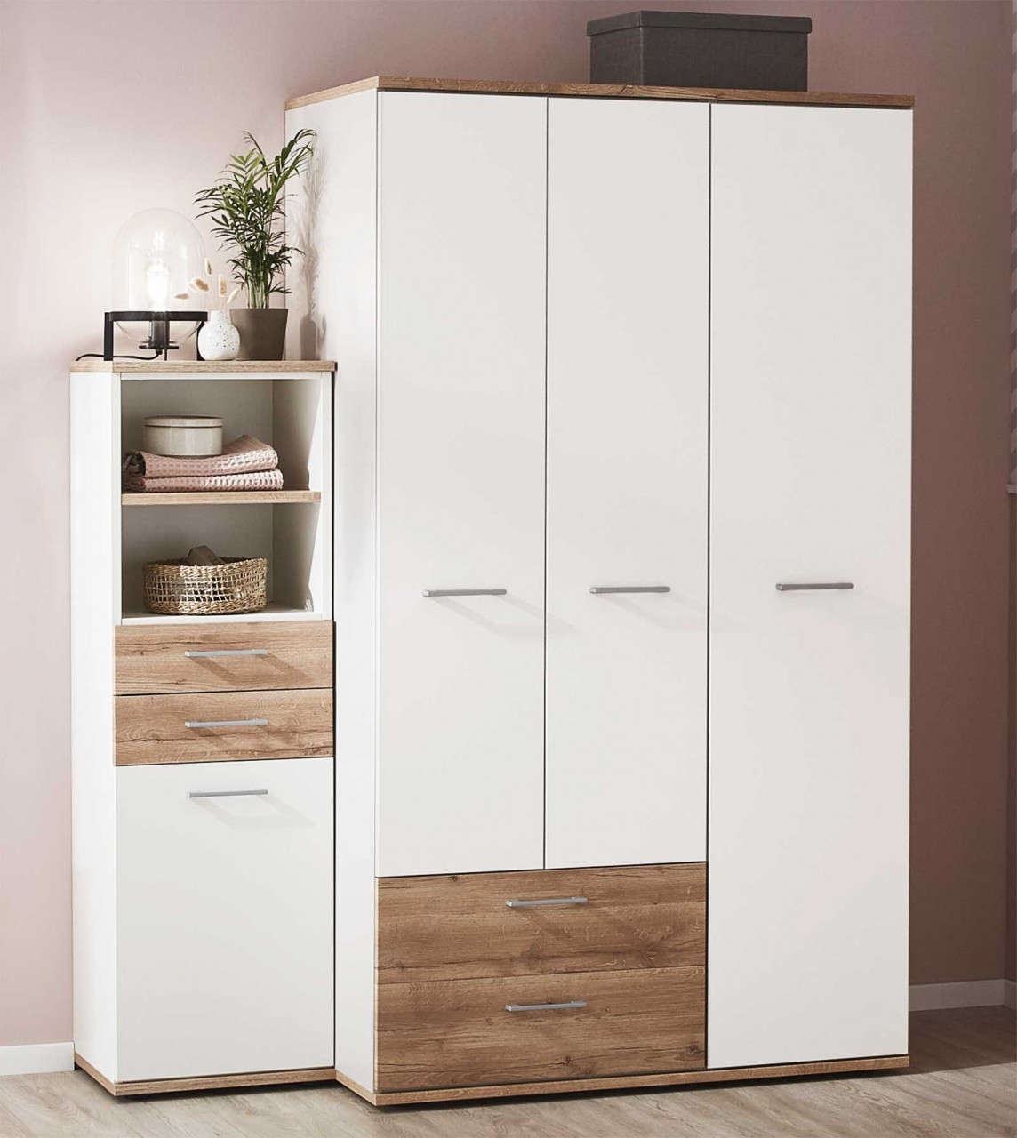 New York Kleiderschrank mit Schubladen