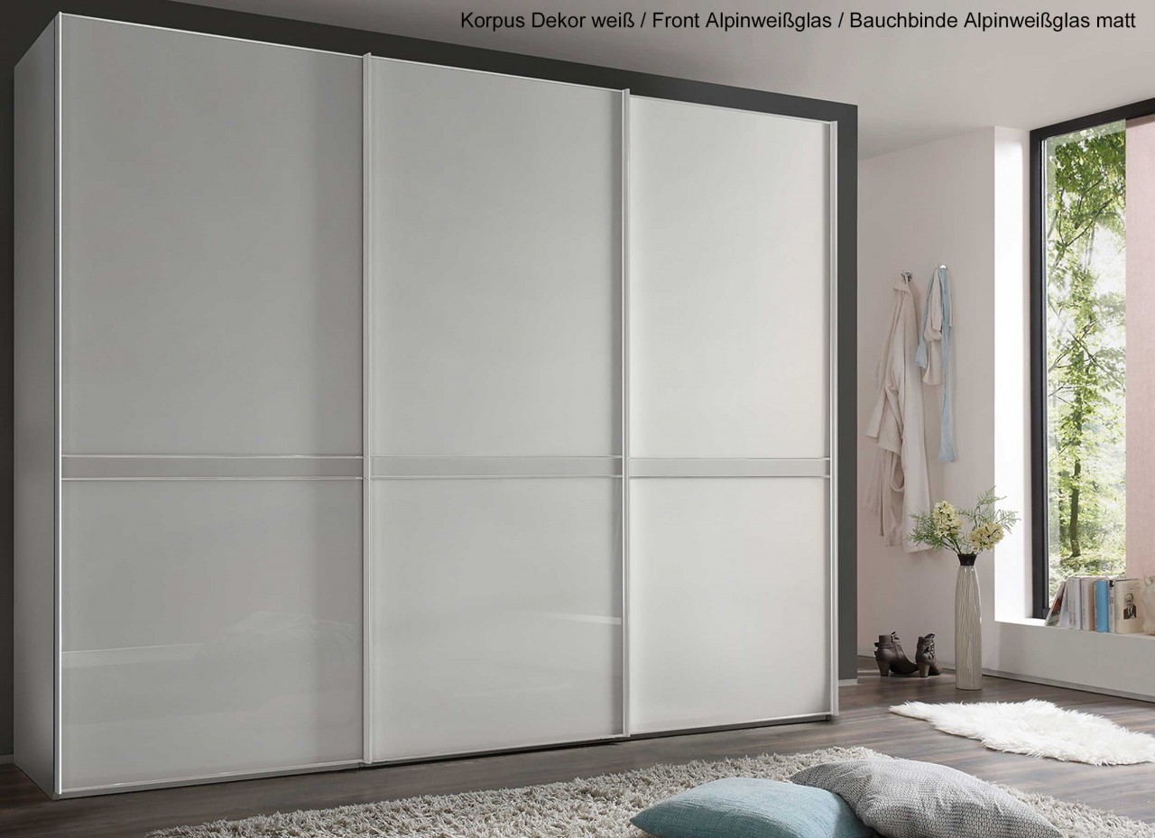 Sonate Pesaro Schrank mit Glasfront B298 cm