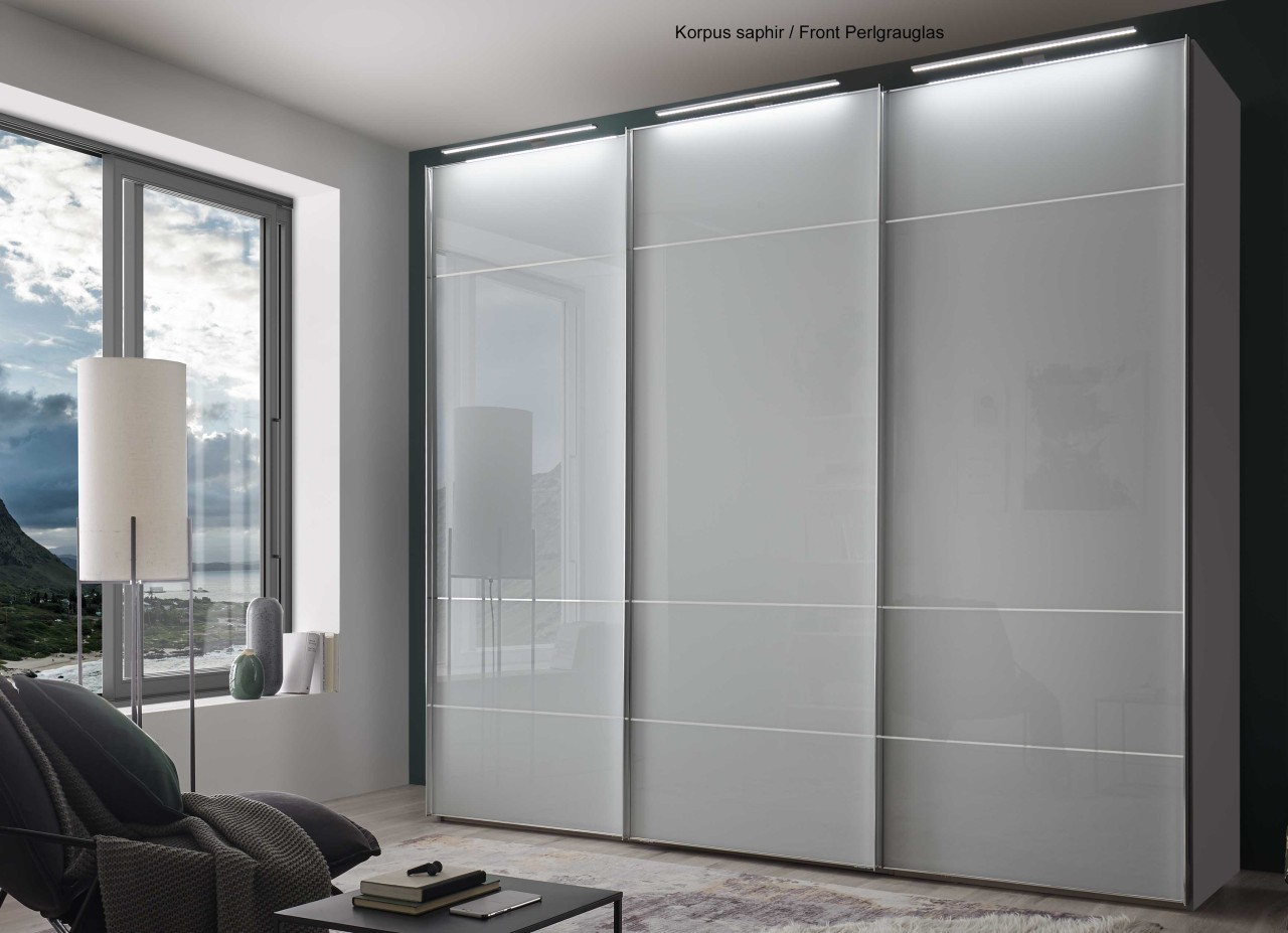 Sonate Lucca Kleiderschrank Glasfront B280 cm