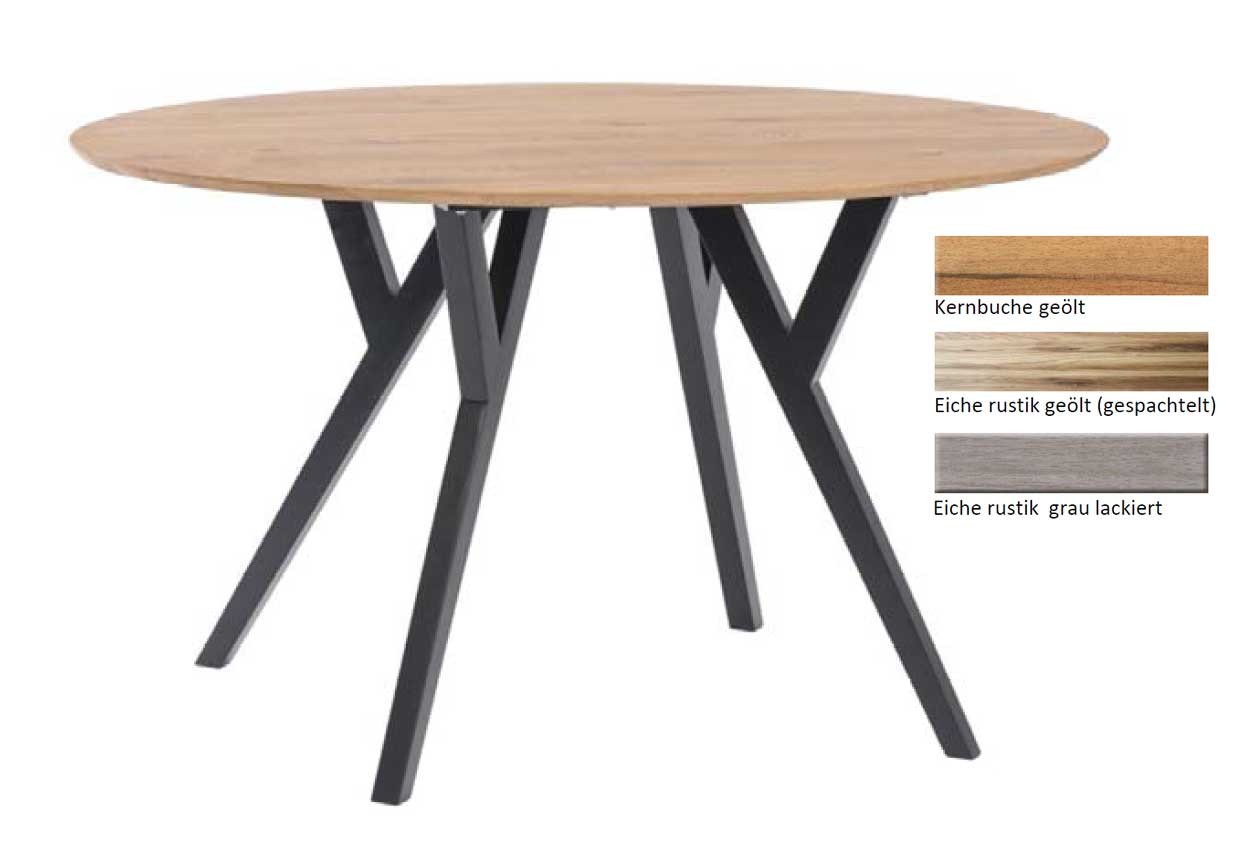 Mak Esstisch oval Holz