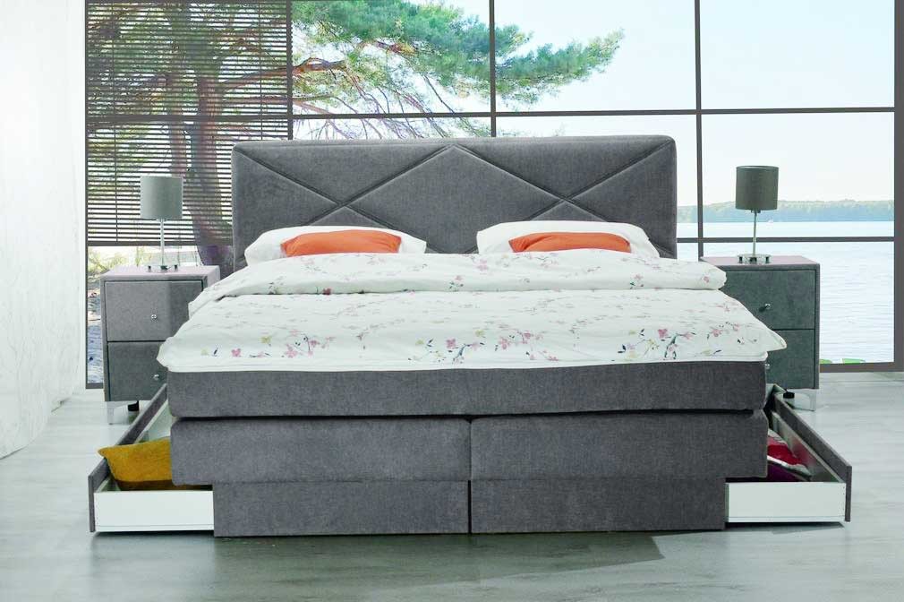 Bali Boxspringbett 140x200 mit Bettkasten