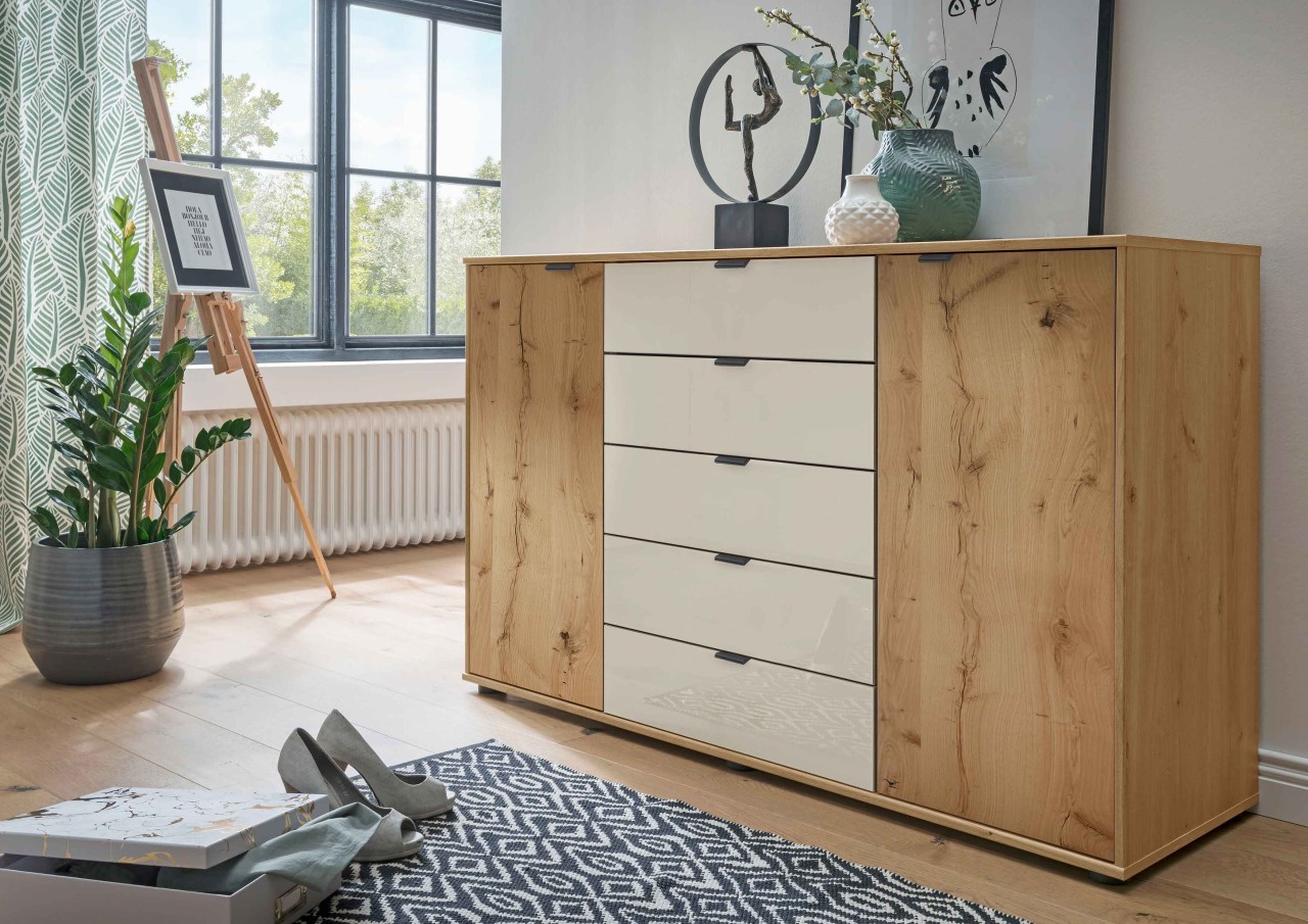 Cremona Kommode mit Türen und Schubladen