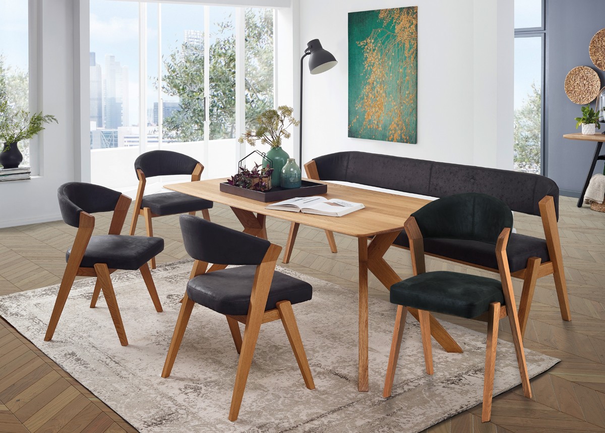 Birds Esszimmergruppe mit Bank