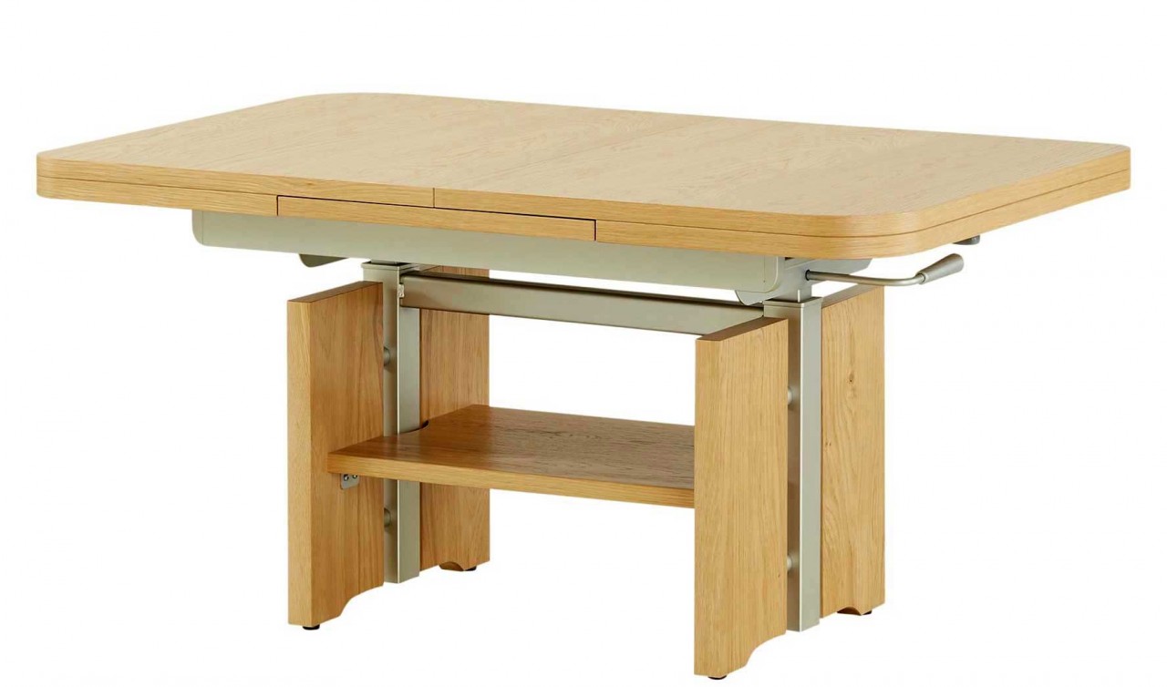 2216 Wohnzimmertisch höhenverstellbar und ausziehbar