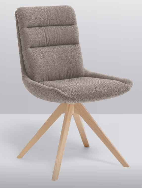 Felia Stühle mit Holzbeinen