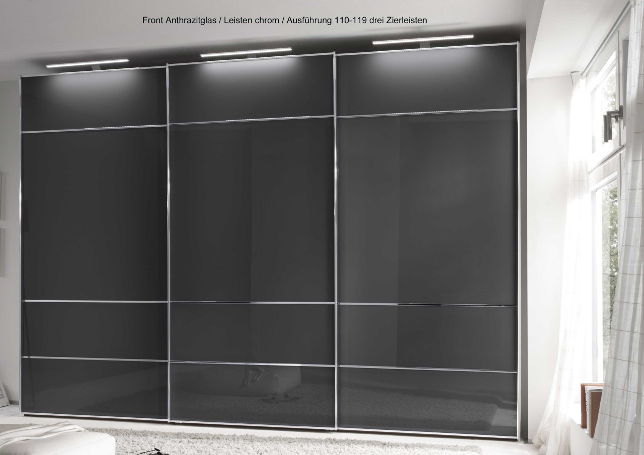 Sinfonie Plus Schwebetürenschrank mit Glastüren