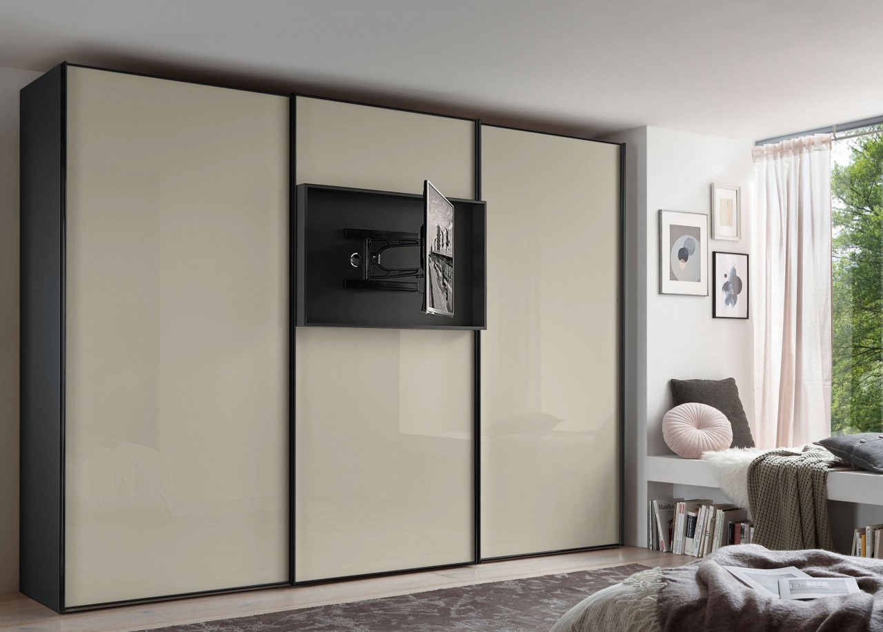 Media Flat Kleiderschrank mit TV-Fach