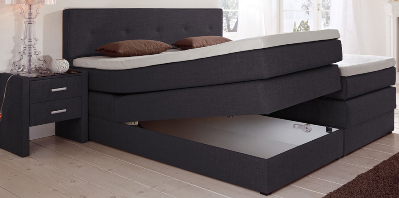 Oregon Boxspringbett 160x200 mit Bettkasten