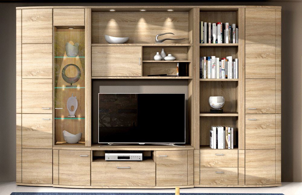 RMI Siena günstige Wohnwand eiche individuell