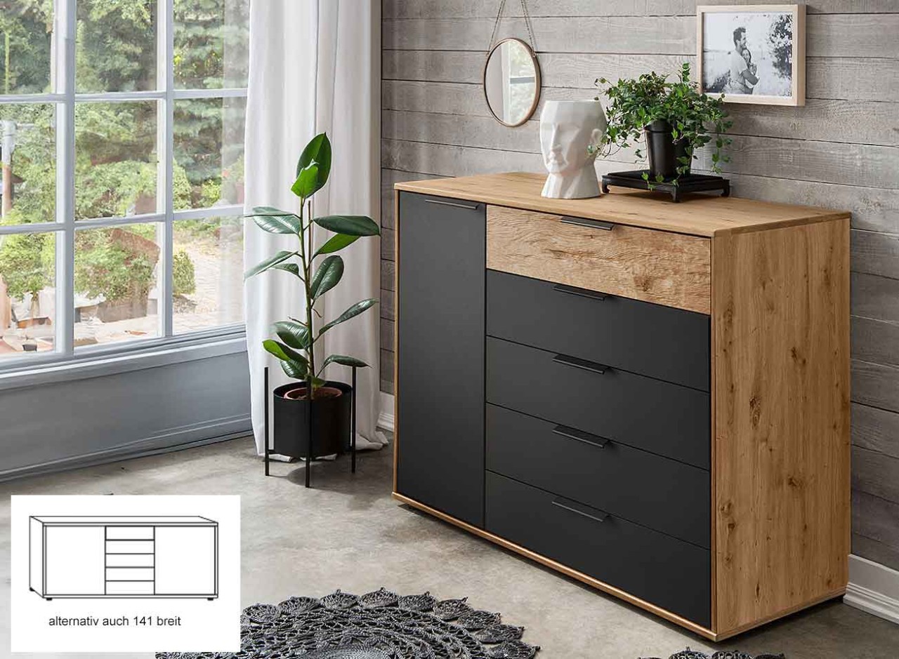 Cadiz Kommode mit Türen und Schubladen