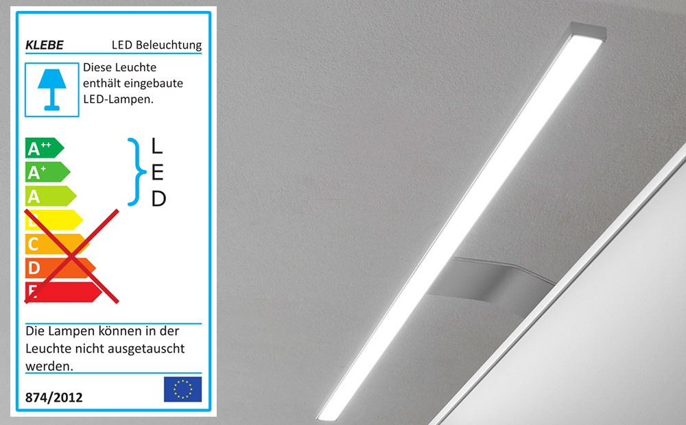 LED Möbel Beleuchtung Switch mit Farbwechsel alufarbig