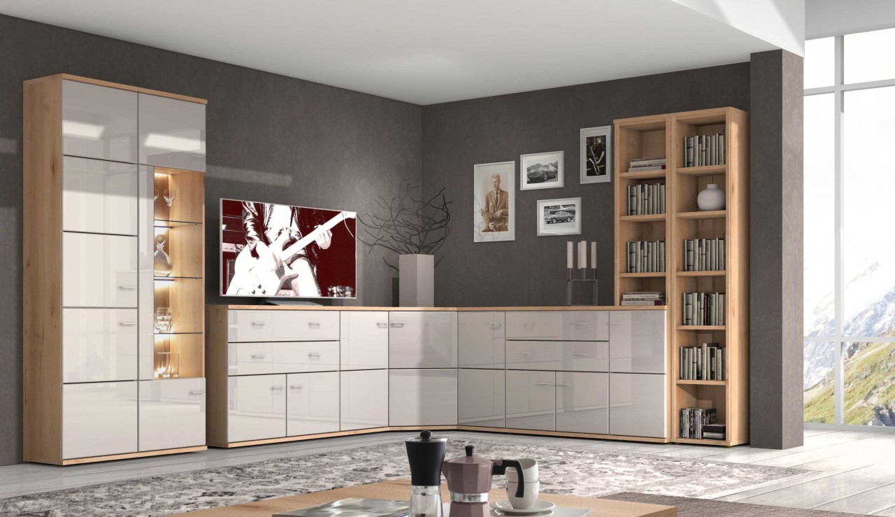 Largo Wohnwand über Eck