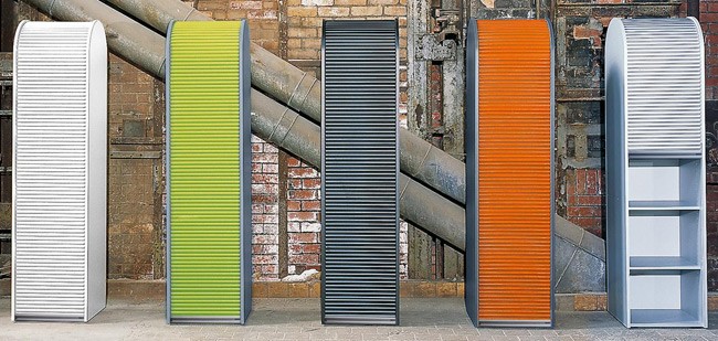 Rolladenschrank Rollladenschränke Büro abschließbar viele Farben