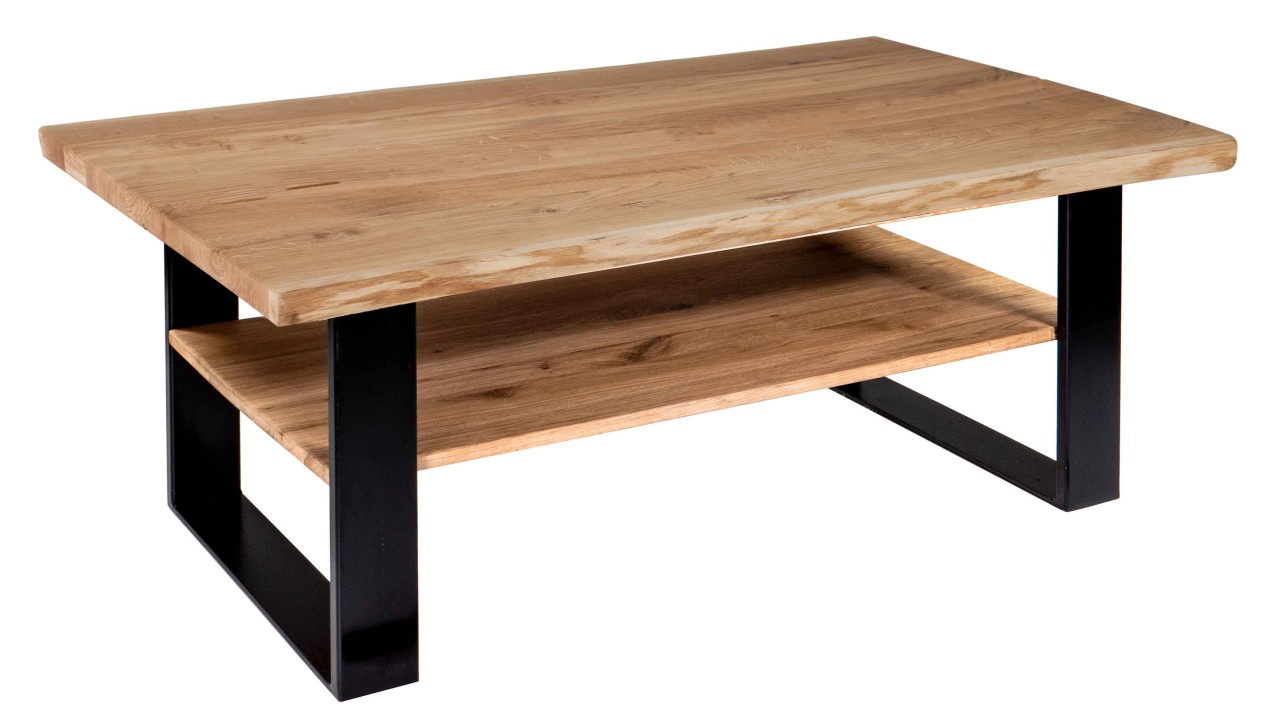 Ada Couchtisch Baumkante mit Ablage