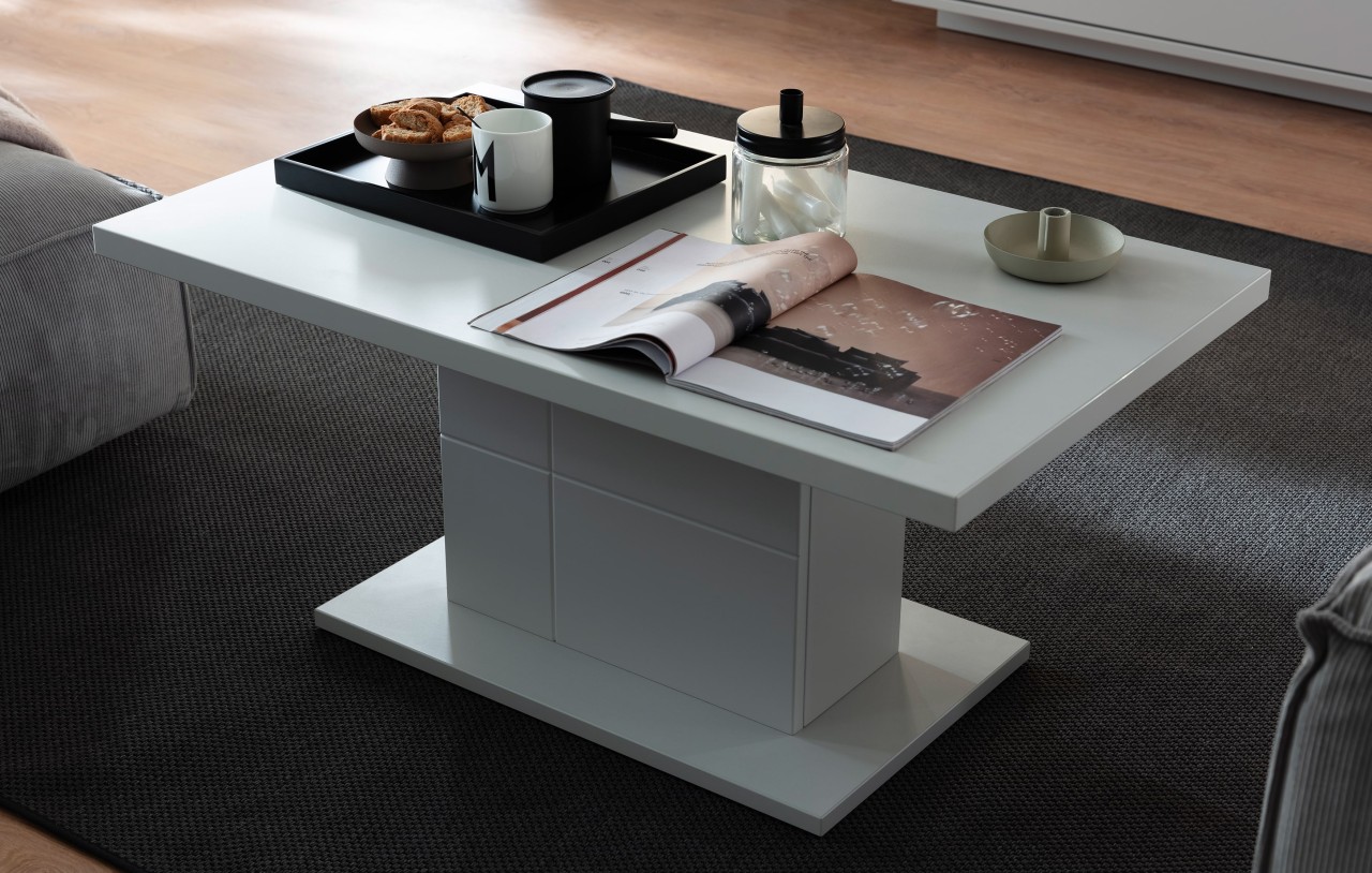 Lissabon Esstisch weiß ausziehbar