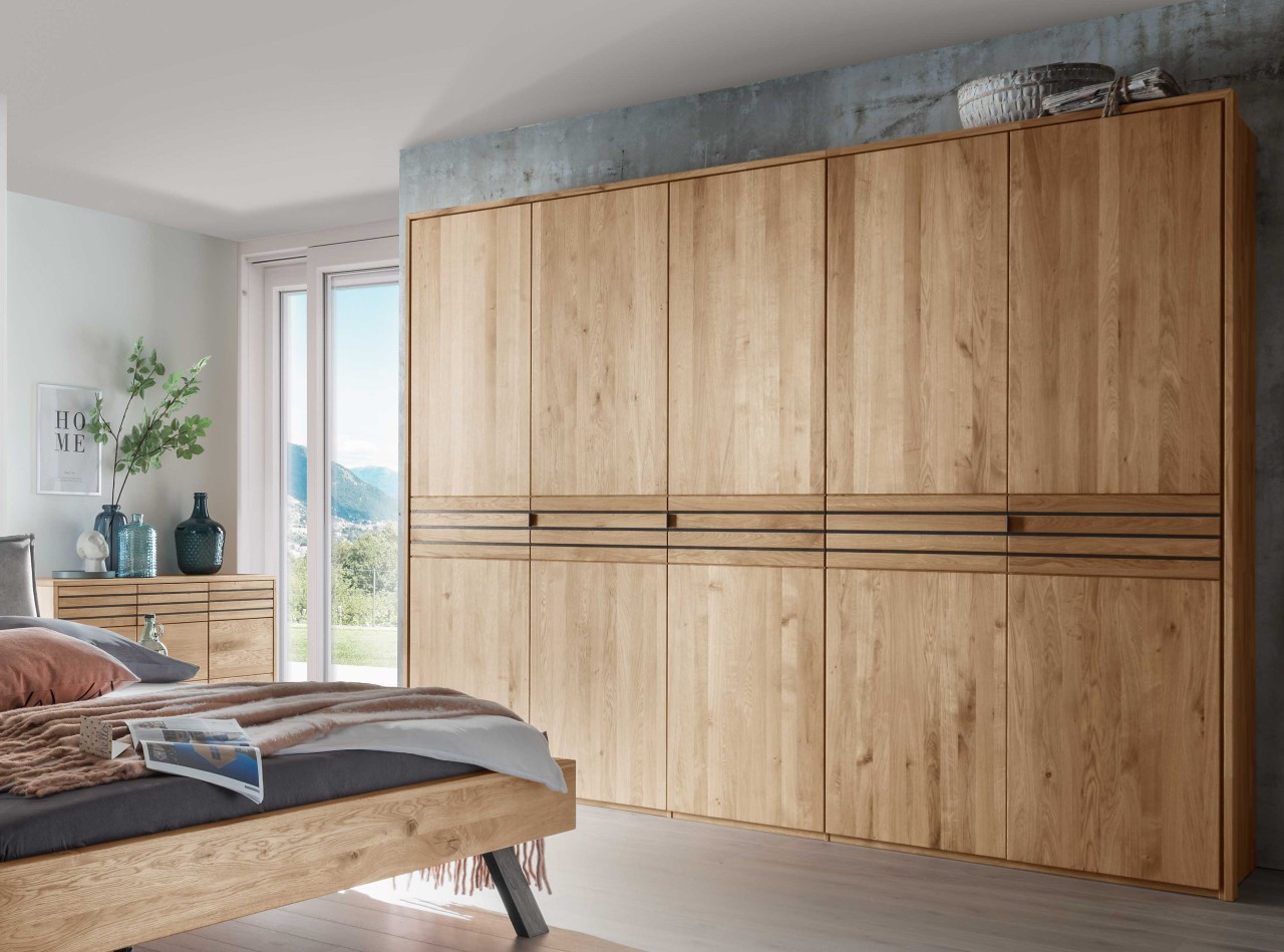 Colorado Kleiderschrank eiche massiv