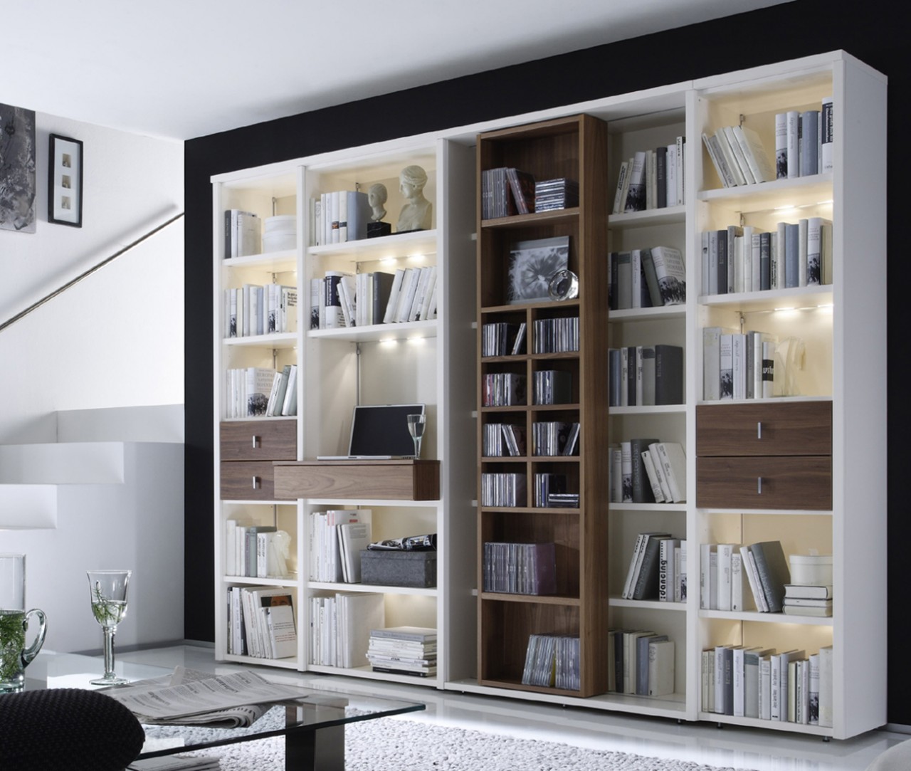 Studio Regalwand Wohnzimmer