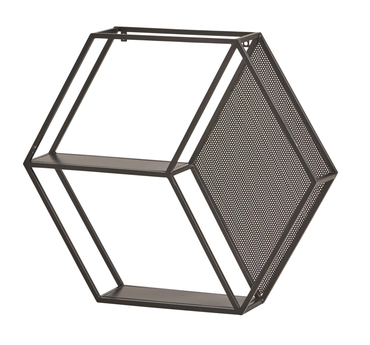 Wandregal schwarz Metall